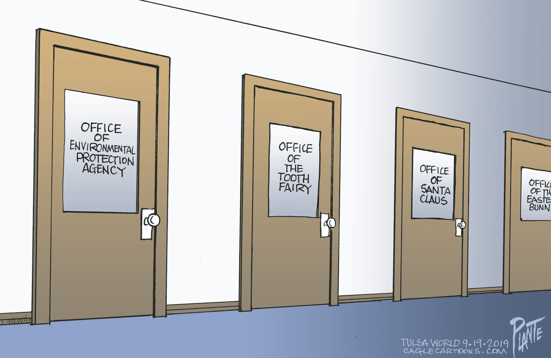 Bruce Plante Cartoon: The Halls of Washington